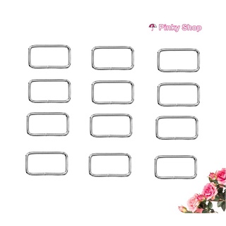 Khoen chữ nhật 4cm (4 cái) màu bạc làm phụ kiện túi xách, balô Pinky Shop mã KCNB4CM