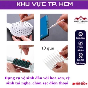 Dụng cụ vệ sinh đầu vòi hoa sen, vệ sinh tai nghe, chân sạc điện thoại