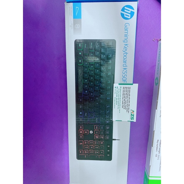 Bàn phím HP Gaming Keyboard K550F đèn led, BH 12 tháng tặng lót chuột