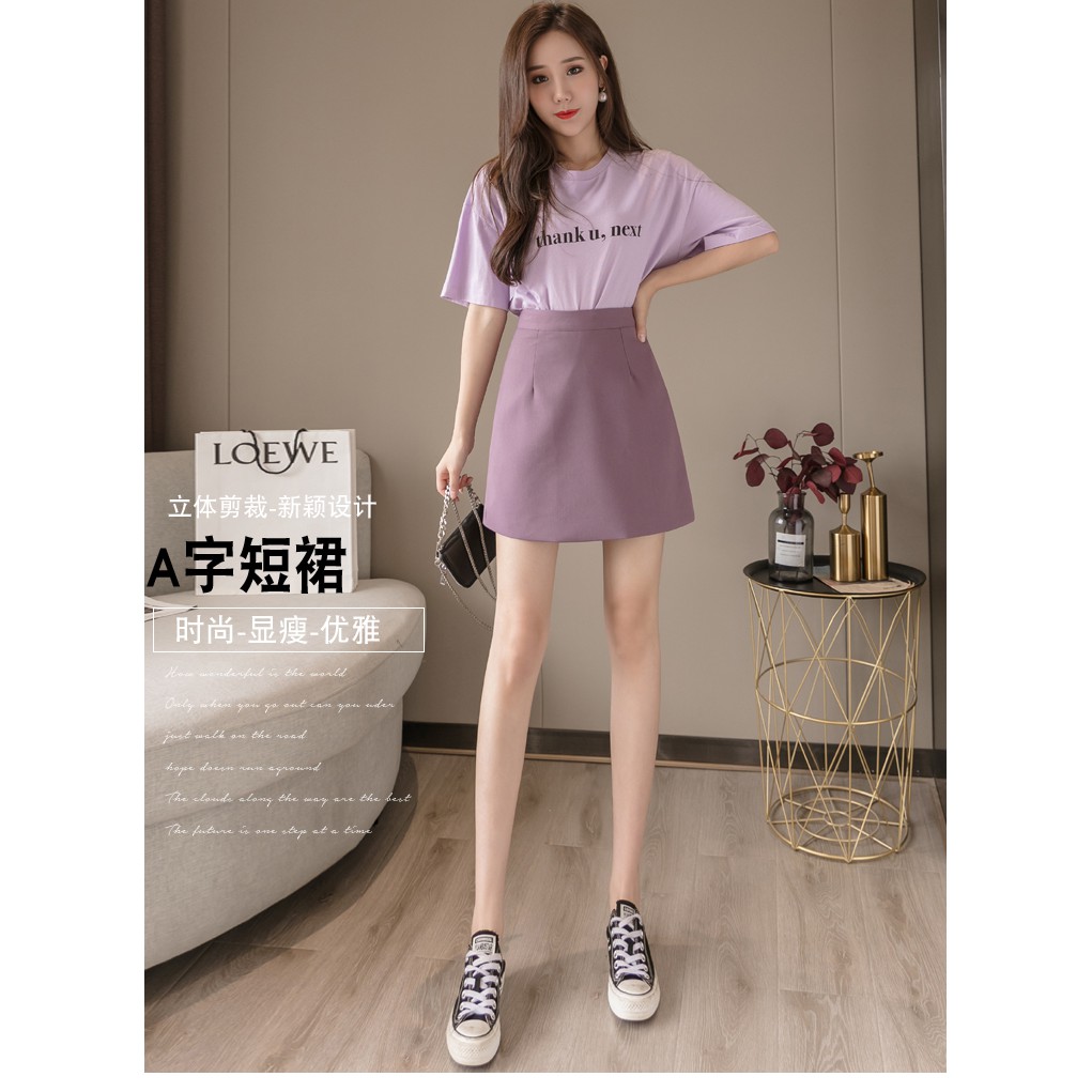 Chân Váy Chữ A Dáng Ngắn 40-45cm Tùy Chọn. Chất Tuyết Mưa Cao Cấp-Lót Lụa và Túi 2 Bên_CV10