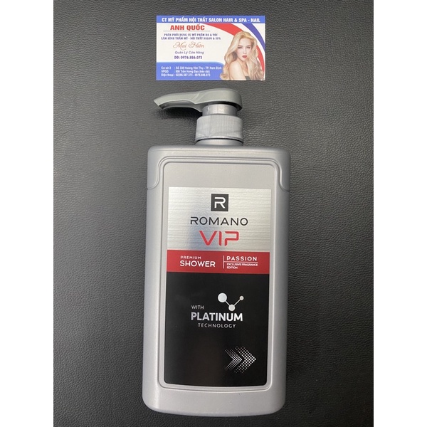sữa tắm Romano vip 650g | Shopee Việt Nam