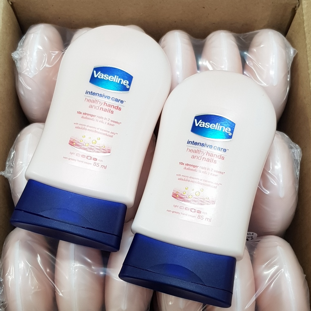 Kem Dưỡng Ẩm Cho Tay Và Móng Vaseline Intensive Care Healthy Hands and Nails 85ml