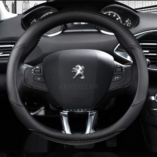 Dành Cho Xe Đạp Peugeot 308 2014 ~ 2021 II III T7 T9 308 SW Bọc Vô Lăng Ô Tô Sợi Carbon + Da PU