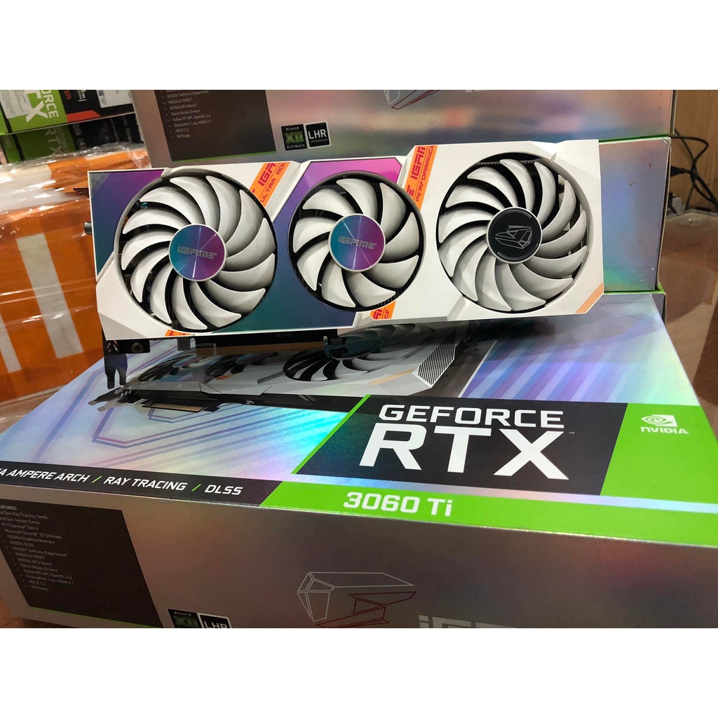 Card màn hình Colorful iGame RTX 3060 ti Ultra White OC 8G | Shopee ...