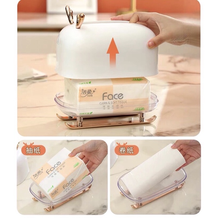 Hộp giấy ăn phong cách độc đáo, sang trọng