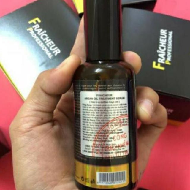 Tinh Dầu Dưỡng Tóc Fraîcheur Argan Oil Treatment 15ml-100ml | Dưỡng Tóc Mềm Mượt, Giảm Khô Xơ, Bóng Khỏe.