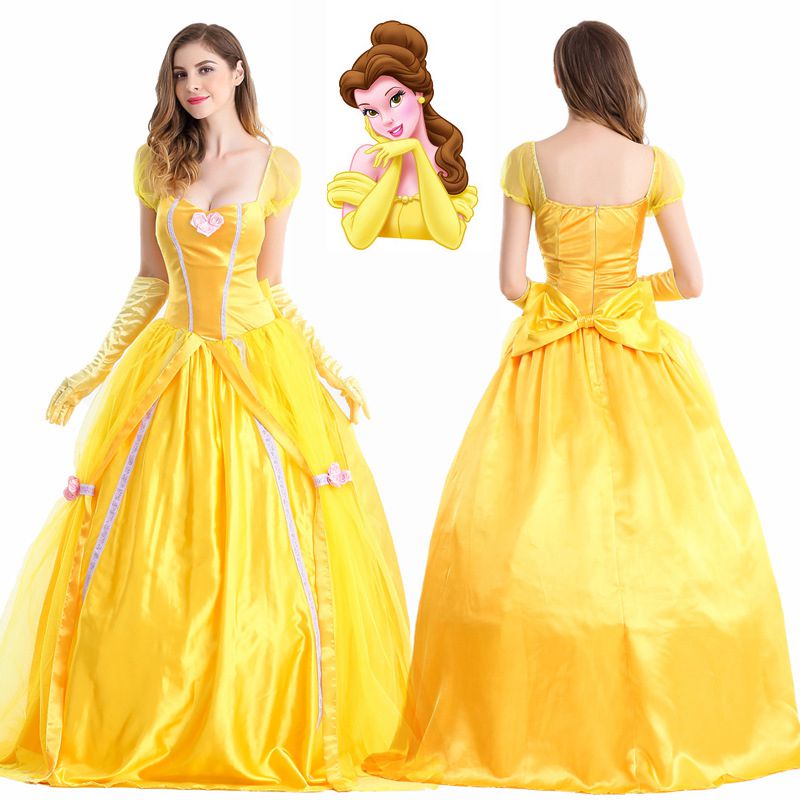 Người Lớn Mới Người Đẹp Và Quái Vật Belle Công Chúa Halloween Trang Phục Hóa Trang Cosplay Lạ Mắt Người Lớn Halloween Đảng Nhập Vai Chơi