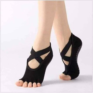 Tất yoga,Tất tập yoga quai chéo hở ngón cực xinh chống trơn trượt tuyệt đối