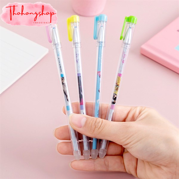 3 Bút Nước Mực Xanh Xoá Được 15.5Cm Ngòi 0.5Mm