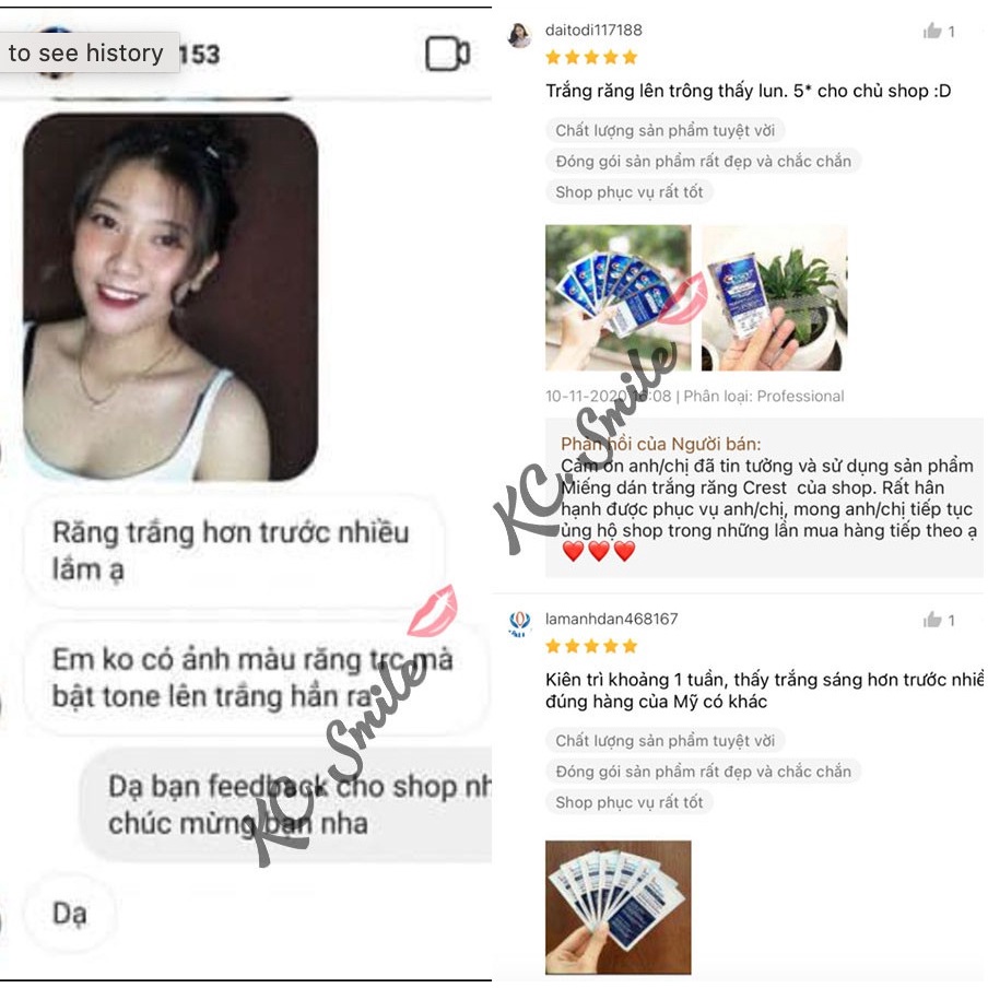 Miếng dán trắng răng Crest 3D White Supreme Professional CHÍNH HÃNG MỸ - Bật tone nhanh