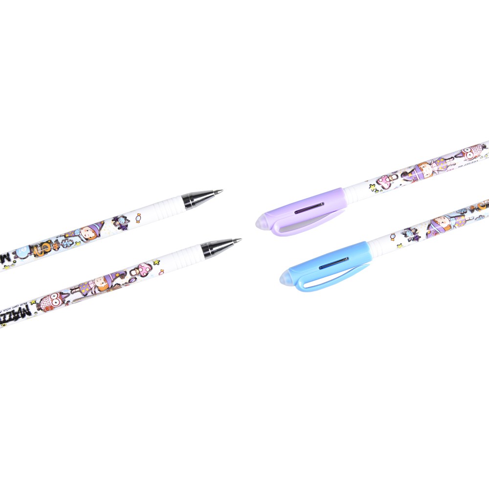 [21-31-7 Tặng sticke] Bút Gel Điểm 10 TP-GELE01 xóa được thiết kế đơn giản và hiện đại Thân và nắp bút bằng nhựa trong