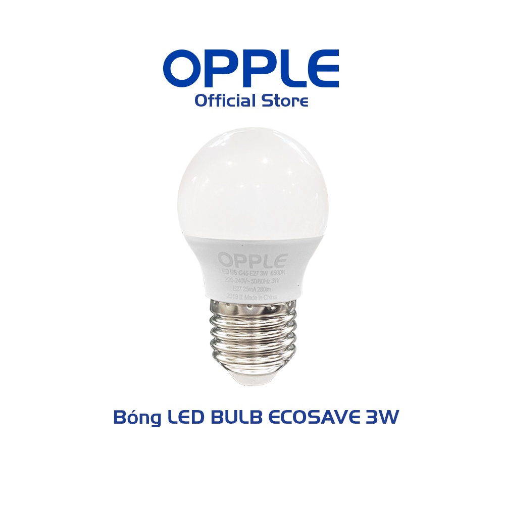 Bóng Đèn OPPLE LED Bulb Eco Save G45 E27 3W - Sáng Hơn Theo Cách Tiết Kiệm Hơn