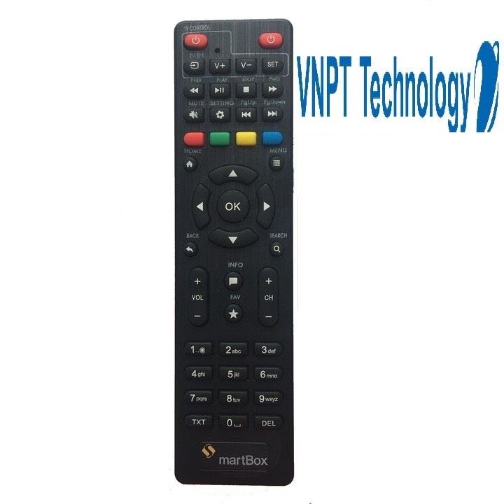Điều khiển đầu VNPTSMARTBOX - tặng kèm pin - Remote VNPT SMARTBOX loại tốt chính hãng