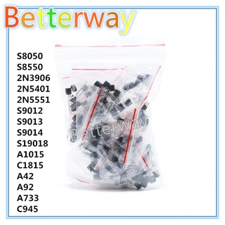 Bộ Transistor Thường Được Sử Dụng TO-92 A42 A92 2N5551 2N5401 2N3904 S8050 S8550 S9012 S9013 S9014 9015 9018 A1015 C1815