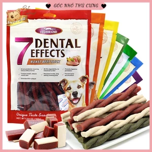 Xương gặm sạch răng thơm miệng cho chó 7 Dental Effects (gói 160g)