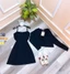 set 2 món áo croptop mix váy 2 dây