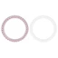 YRBWD Ring Thiết thực Bling Circle Trim Nút xe hơi