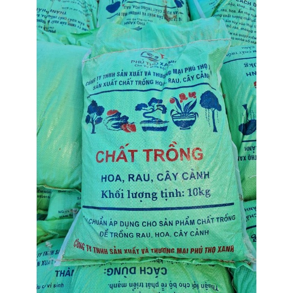 Đất trồng cây sạch giàu dinh dưỡng  bao 20dm( khoảng 9kg_ 10kg)
