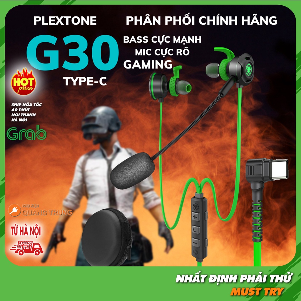 Tai nghe plextone G30 GL,typeC hỗ trợ game và livestream cực nét