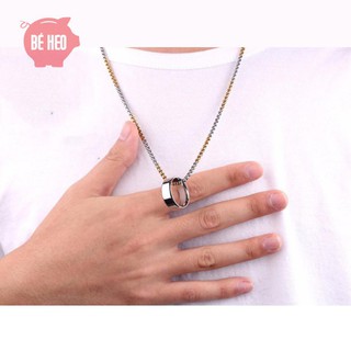 Nhẫn titan nam nữ, nhẫn nam sáng bóng bền màu - Trang sức Bé Heo BHN117