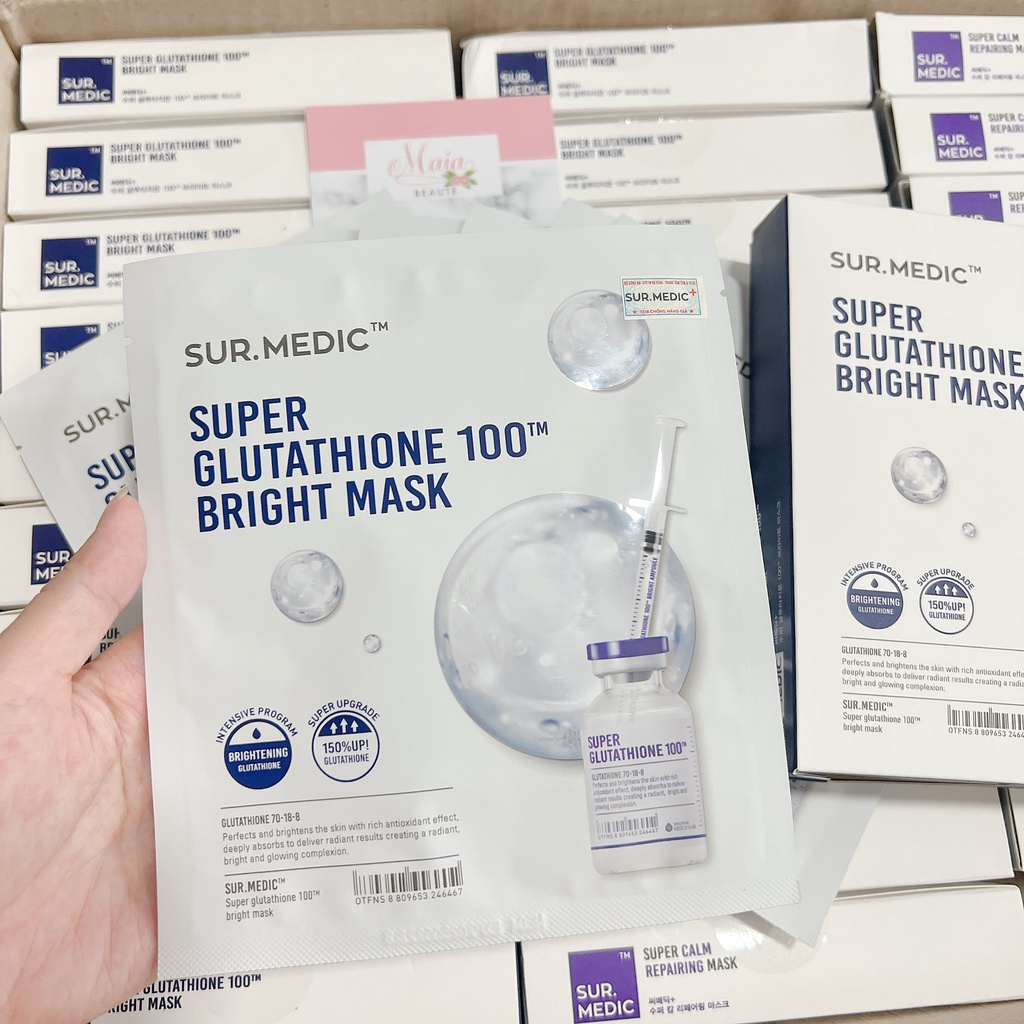 super glutathione 100 bright mask Sur.Medic+ Super Gluthathione 100tm Bright MaskSur.Medic+ Super  Gluthathione 100tm Bright Mask – SammiShop main image 1