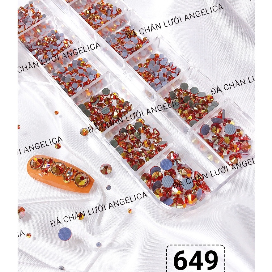 Đá Chân Lưới Nail 12 Khía Heaven Light Siam Đính Móng ANGELICA 649