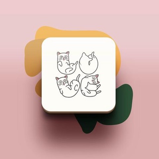 Miếng lót ly uống nước chống thấm nước bảo vệ bàn khỏi đồ uống in hình dễ thương Cat Lover Love