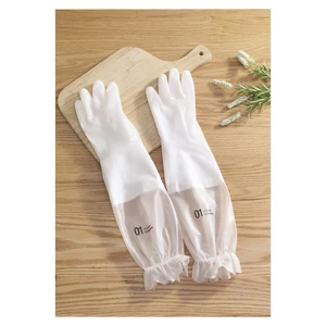 Găng Tay Cao Su Lót Nỉ k19 Dài 50cm Bo Chun SQ7