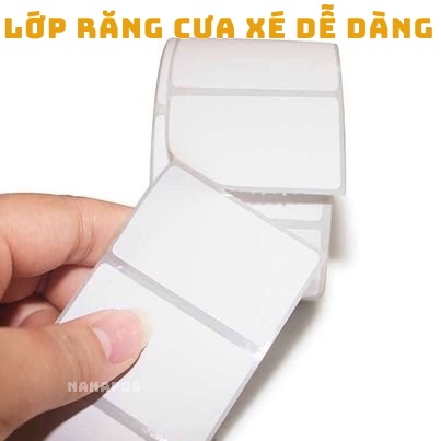 Decal nhiệt 40x25 Tem mã vạch 40*25 Tem Dành Cho In Barcode Tem trà sữa giấy in nhiệt giấy nhiệt dán được [ 25 MÉT ]