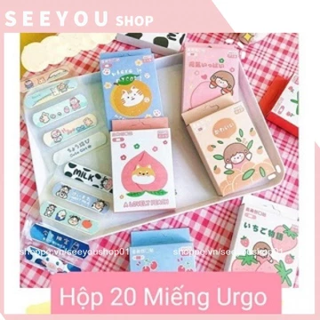 Hộp 20 Miếng Urgo Capybara Băng Dán Y Tế Chống Nước Dễ Thương Băng Dán Vết Thương