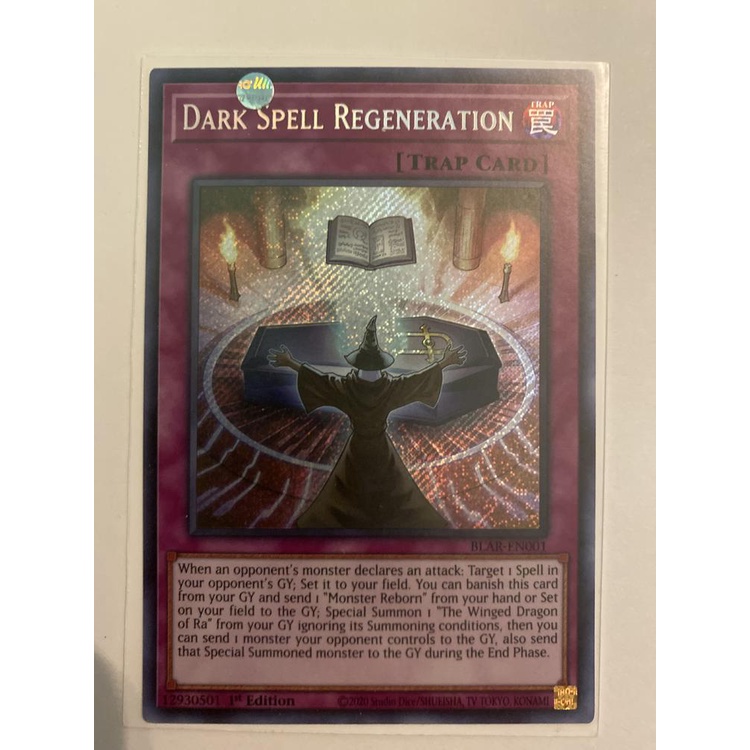 Thẻ bài YUGIOH - Dark Spell Regeneration - BLAR-EN001 - Secret Rare 1st ...