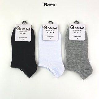 Tất cổ ngắn nam nữ trơn màu GOMTAT, vớ trơn ngắn cổ chất liệu cotton mềm mịn, êm chân - VOTRON-VNXK