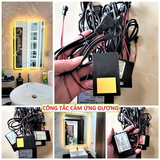 CÔNG TẮC BẬT TẮT ĐÈN GƯƠNG CẢM ỨNG SIÊU NHẠY LIỀN NGUỒN SIÊU MỎNG