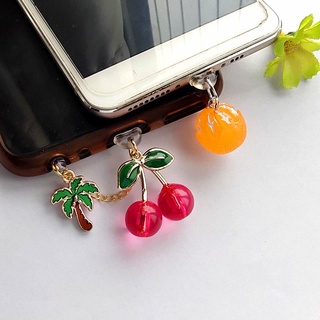 Mặt Dây Chuyền Cắm Sạc Chống Bụi Hình Trái Cây Mini Thông Dụng Cho Học Sinh