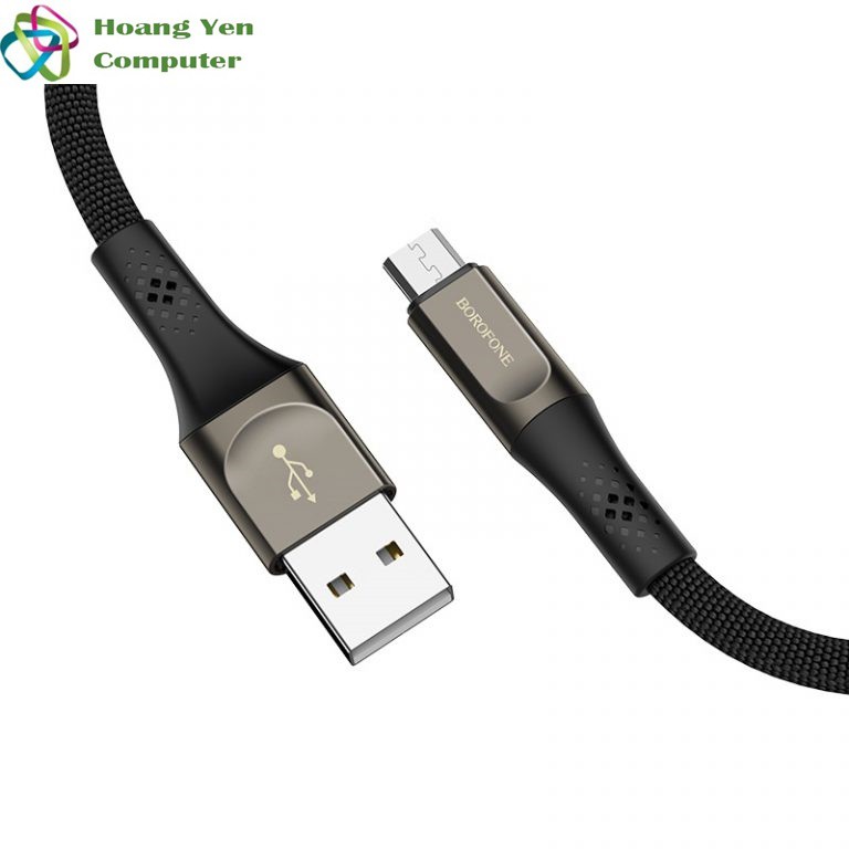 Cáp Sạc MICRO USB Borofone BU7 Dài 1.2M Dây Dù Cho Android - BH 6 Tháng 1 đổi 1 (MÀU SẮC NGẪU NHIÊN)