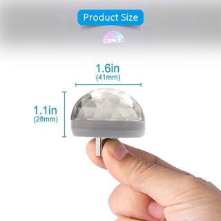 Xe Ô Tô Tự Động USB DJ RGB Mini Âm Nhạc Nhiều Màu Sắc Âm Thanh LED USB-C Apple Ngày Lễ Tiệc Karaoke Khí Quyển Đèn Chào Mừng 5V Bóng Đèn Laser