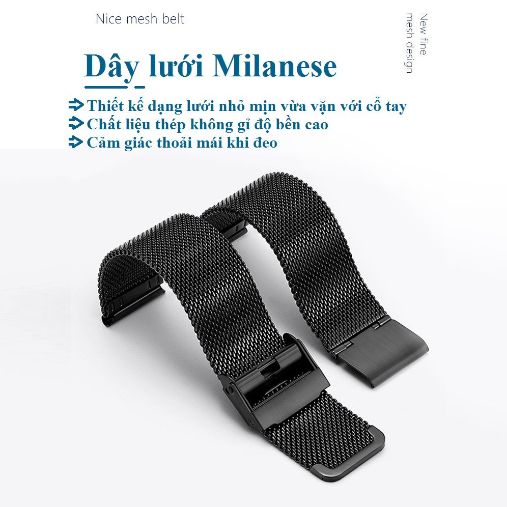 Mô tả Đồng hồ nam cao cáp DIZIZID chính hãng dây thép mành đen chạy lịch ngày - Thiết kế cá tính DZTD9 - 8