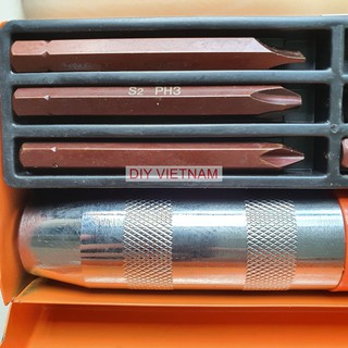 Bộ tô vít đóng tự động đảo chiều K-7194 Kapusi 12 chi tiết - Bộ tuốc nơ vít đóng Kapusi