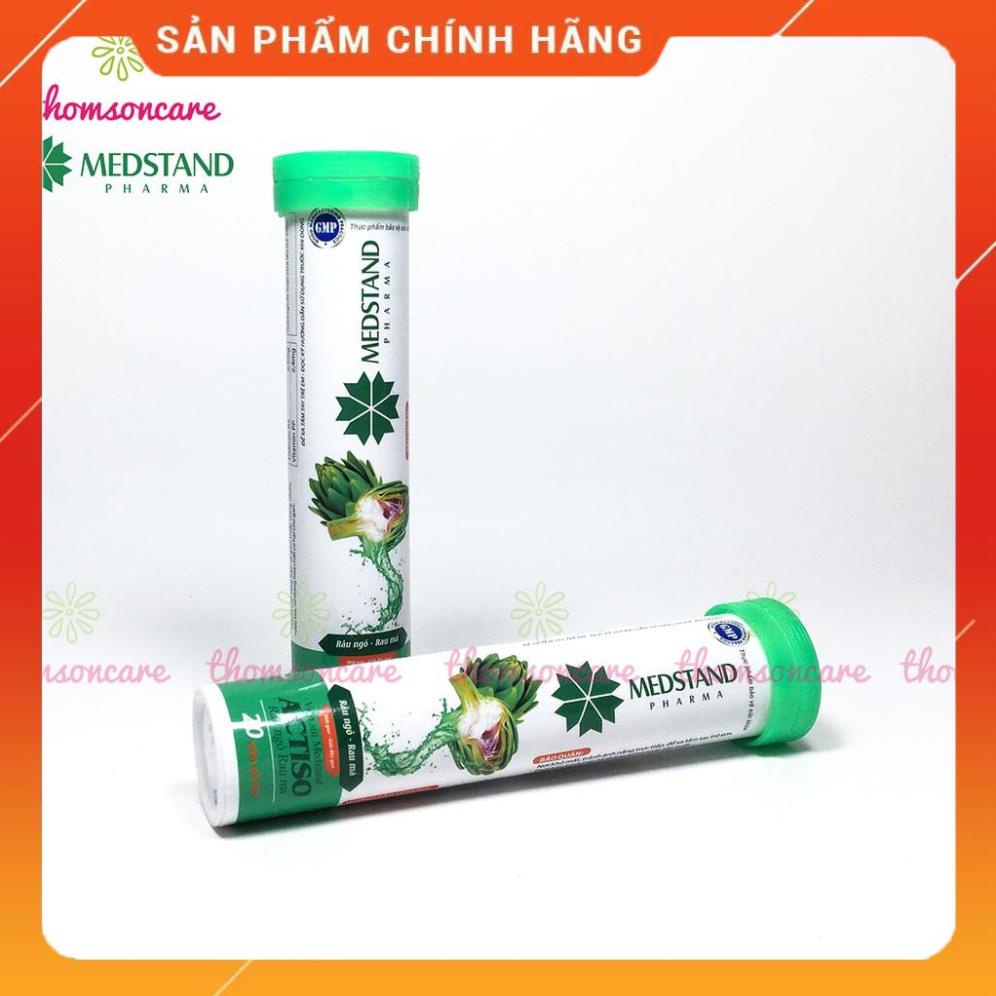 Viên sủi Actiso, Râu ngô, Rau má Medstand - Giúp giải độc gan, thanh ...
