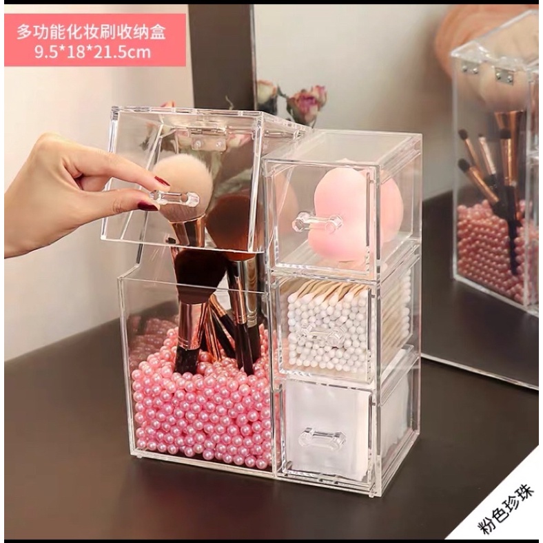 Hộp đựng cọ trang điểm có nắp