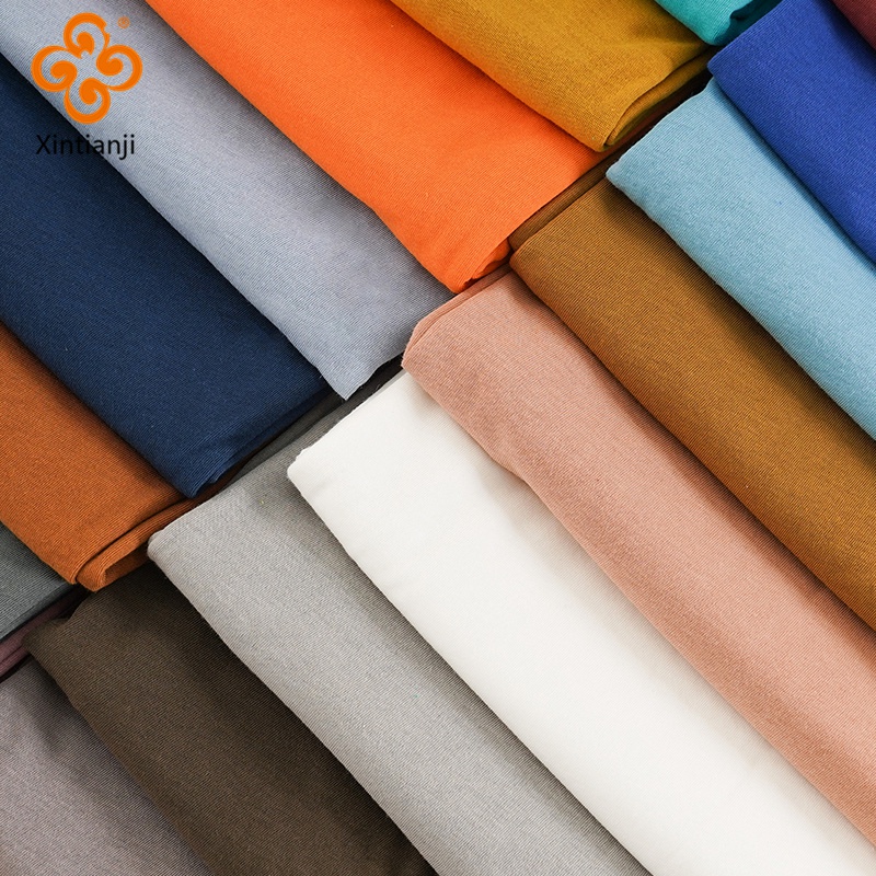 Dệt Kim Cotton Jersey Vải Nửa Mét Mỏng Mùa Hè Áo Thun DIY Quần Áo Tay Ngắn 50x150cm A0423