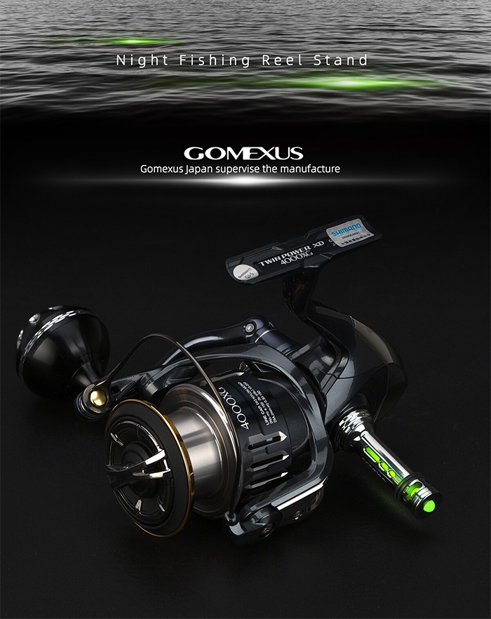 Mô tả Trục tay cầm GOMEXUS Emeraldas Spheros chống rơi để câu cá mực ban đêm cho máy câu Shimano Daiwa R4 - 1