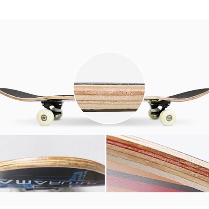Ảnh Ván Trượt Cougar- Skateboard Cao Cấp MH3108-1 Họa Tiết Năng Động, Chất Kiệu Gỗ Ép 7 Lớp Cao Cấp 4