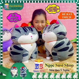 THÚ NHỒI BÔNG HÌNH CON MÈO HOÀNG THƯỢNG RẤT ĐẸP MỀM MỊN DÙNG ÔM NGỦ QUÀ TẶNG - GẤU BÔNG CON MÈO HÀNG ĐỘC
