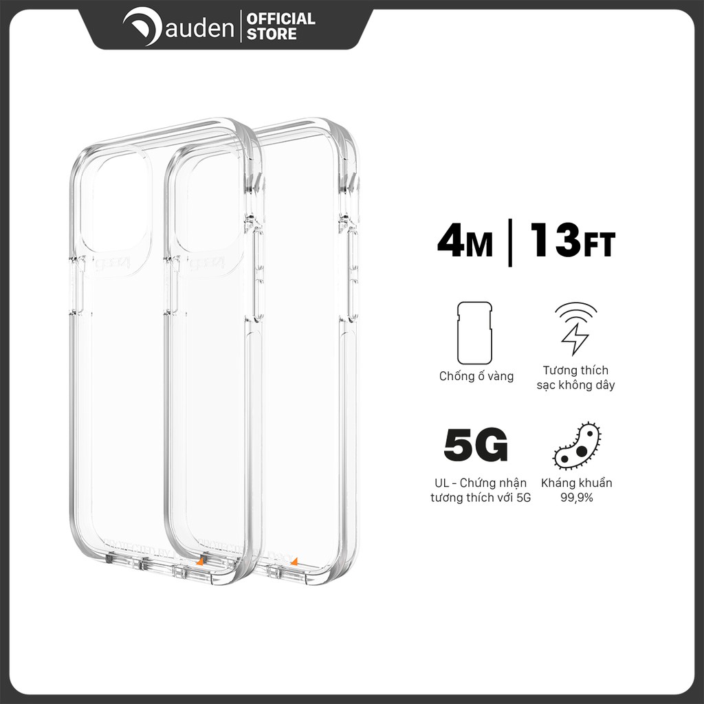 Ốp lưng Gear4 chống sốc D3O Crystal Palace 4m cho iPhone 11 Pro Max - ICB64CRT