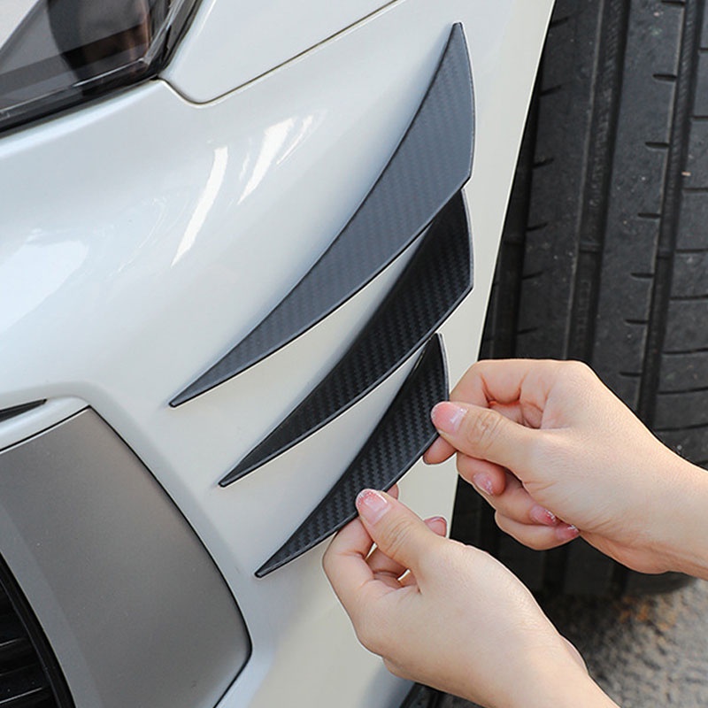 SEAMETAL Miếng Dán Trang Trí Xe Hơi Hình Vây Cá Mập Chống Trầy Xước
