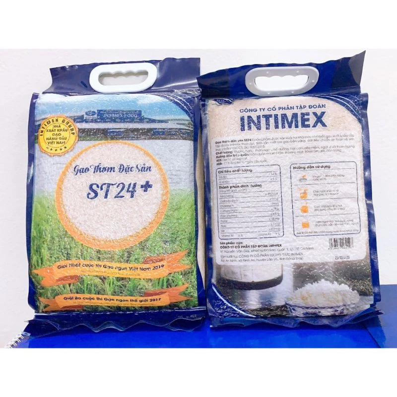 GẠO THƠM ĐẶC SẢN ST24+ 5kg (hút chân không) - Gạo ngon xuất khẩu - Cơm dẻo vừa, thơm tự nhiên