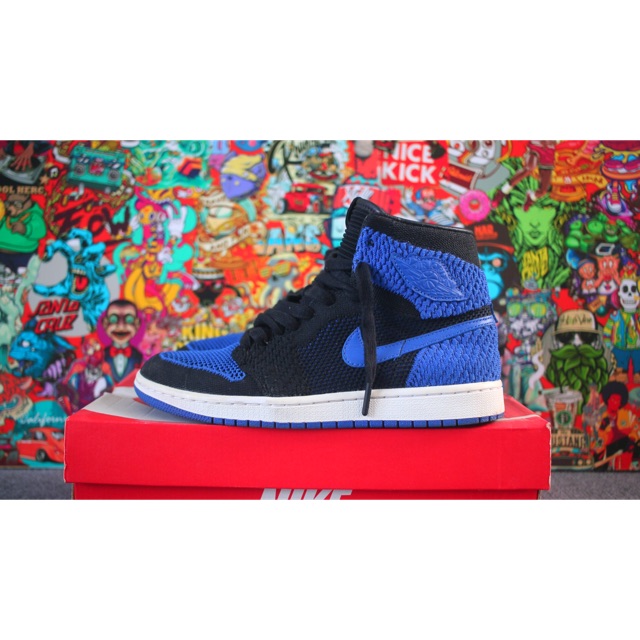 air jordan 1 flyknit royal blue