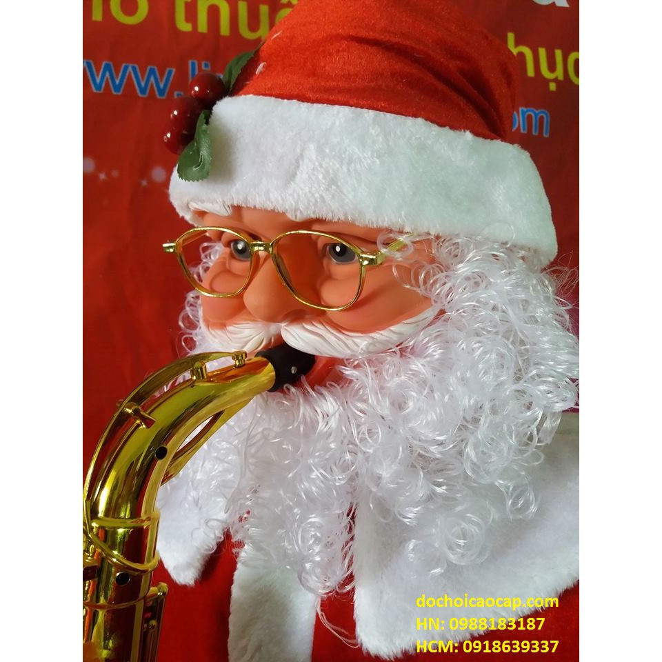 Ông già Noel thổi kèn - 1.8m