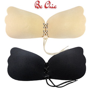 Miếng Dán Ngực Nữ Hình Cánh Tiên tạo khe siêu dính thiết kế dây rút MÃ P22 BC_CHIC LINGERIE